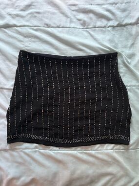 Beaded Mini Skirt